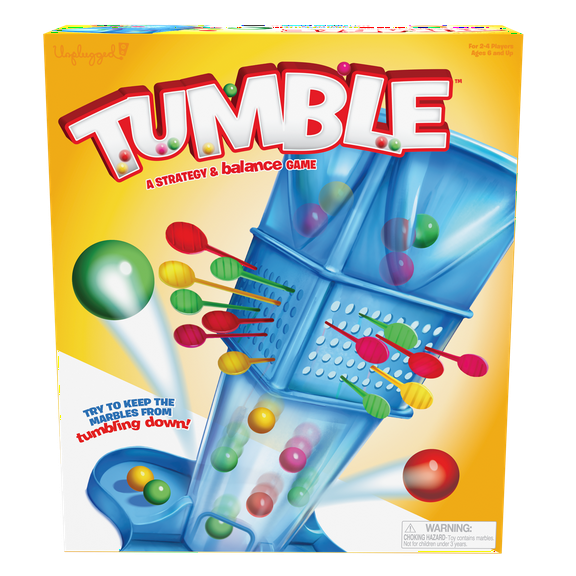 Pressman Toys Tumble Marble Strategy Game for 2-4 Players Ages 6 and Up