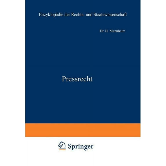 Pressrecht, (Paperback)