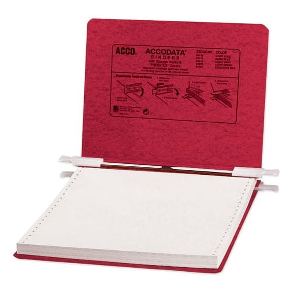 Presstex Covers With Storage Hooks, 2 Posts, 6" Capacity, 9.5 X 11, Executive Red | Bundle of 10 Each