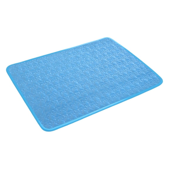 Pressure Activated Gel Ice Mat for Summer, Self Cooling Cat Pad with Anti Base, Machine Washable Floor Mat for Hot Weather