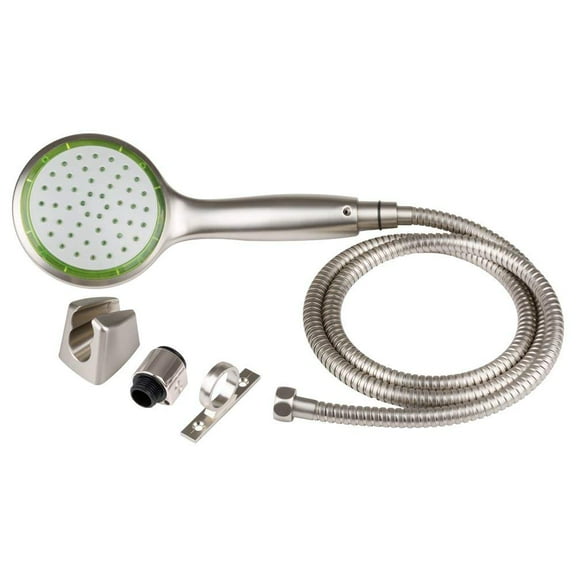 Pressure Assist RV Shower Wand & Hose Kit - Brushed Satin Nickel