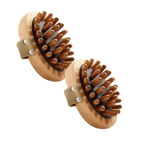 Pressure Brush Body Cellulite Brush Soothing Wooden Cellulite Remover Oil Spa Air Cushion Massage Brush Natural Wooden Massager Handheld Wooden Massager