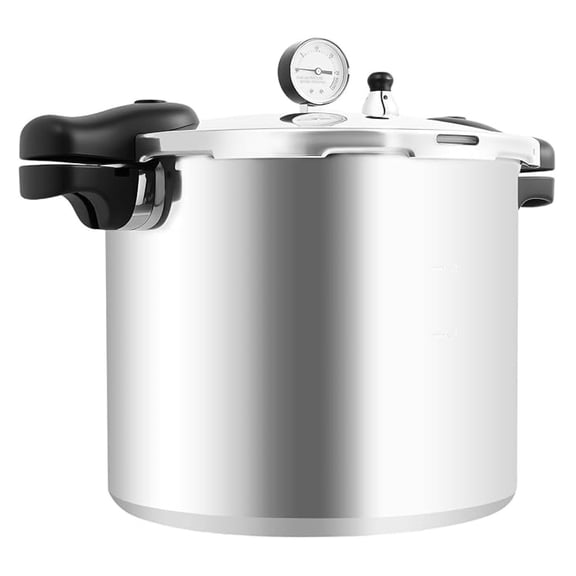 Pressure Canner 23 Quart, Explosion-Proof Pressure Cooker with Gauge & Regulator, Rotating Lock/Unlock Lid, Thickened Anti-Scald Pot for Canning, Home Kitchen, Camping