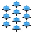 thumbnail image 1 of Pressure Compensating Dripper 4GPH 16L/H Emitter for Garden Lawn Drip Irrigation with Barbed Hose Connector Blue 30pcs, 1 of 5