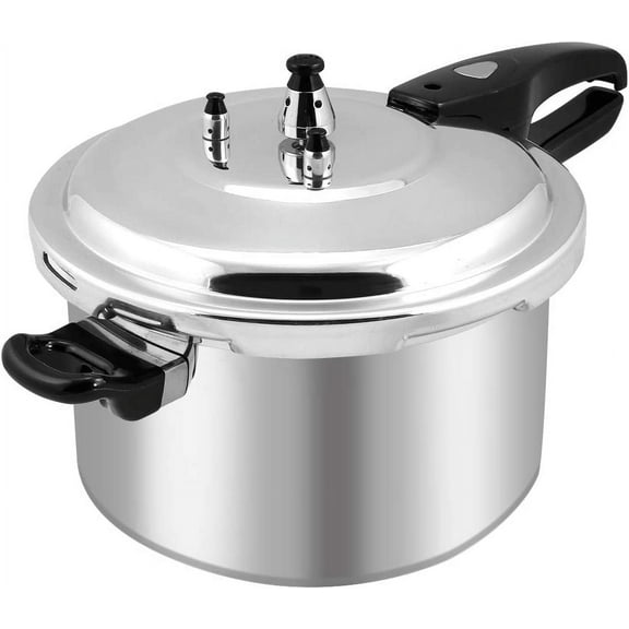 Pressure Cooker Canning Pot with Locking System and Release Valve for Stove Top Cooking (6 Quart)