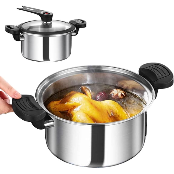 Pressure Cooker Pot,Pressure Boiler Steamer Pot | Stewing Cooker - for Kitchen Home Dining Room Restaurant Grain Rice Soup