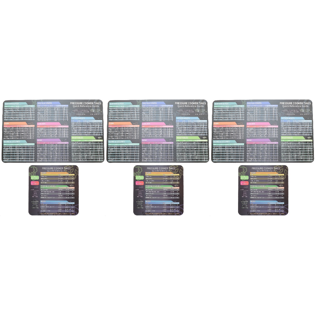 Pressure Cooker Time Stickers Schedule Printable Cooking Times Quick