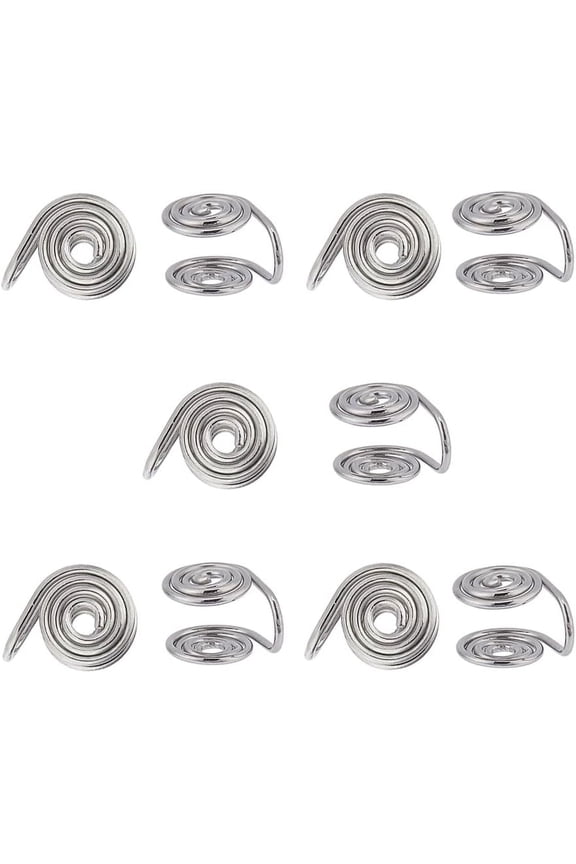 Pressure Earrings for Keloids Rose Gold Spiral Earrings 304 Stainless Steel Clip Earrings Compression Earrings Adjustable Keloid Earrings for Women Men Ladies Silver