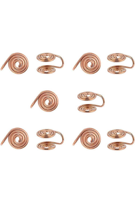 Pressure Earrings for Keloids Rose Gold Spiral Non-Pierced Earrings 304 Stainless Steel for Women Men Ladies Clip Earrings Compression Earrings Adjustable Keloid Earrings