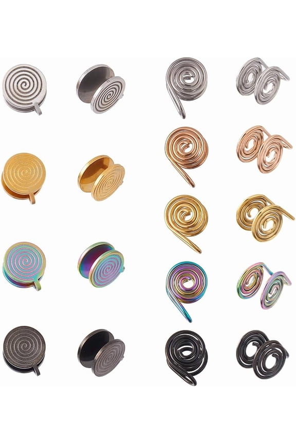 Pressure Earrings for Keloids Stainless Steel Clip Compression Earrings Metal Ear Cuff Adjustable Keloid for Women Men Ladies DIY Making