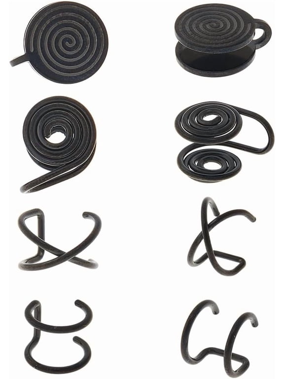 Pressure Earrings for Keloids Stainless Steel Earrings Cuff Earrings Spiral Compression Earrings Adjustable Clip Earrings for Women Men Ladies