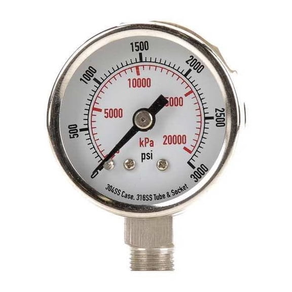 Manufacturer Varies Pressure Gauge,Test,1-1/2 In 4FMH9