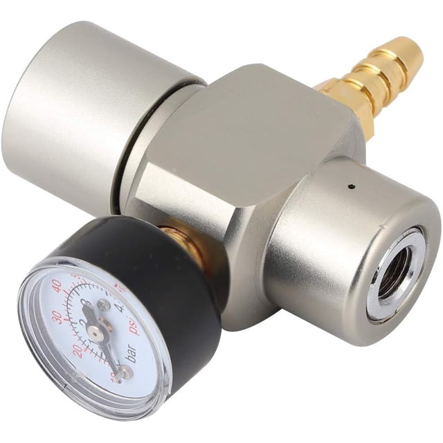 Pressure Gauge, 3/ 8In Quick Connector CO2 Mini Regulator Pressure