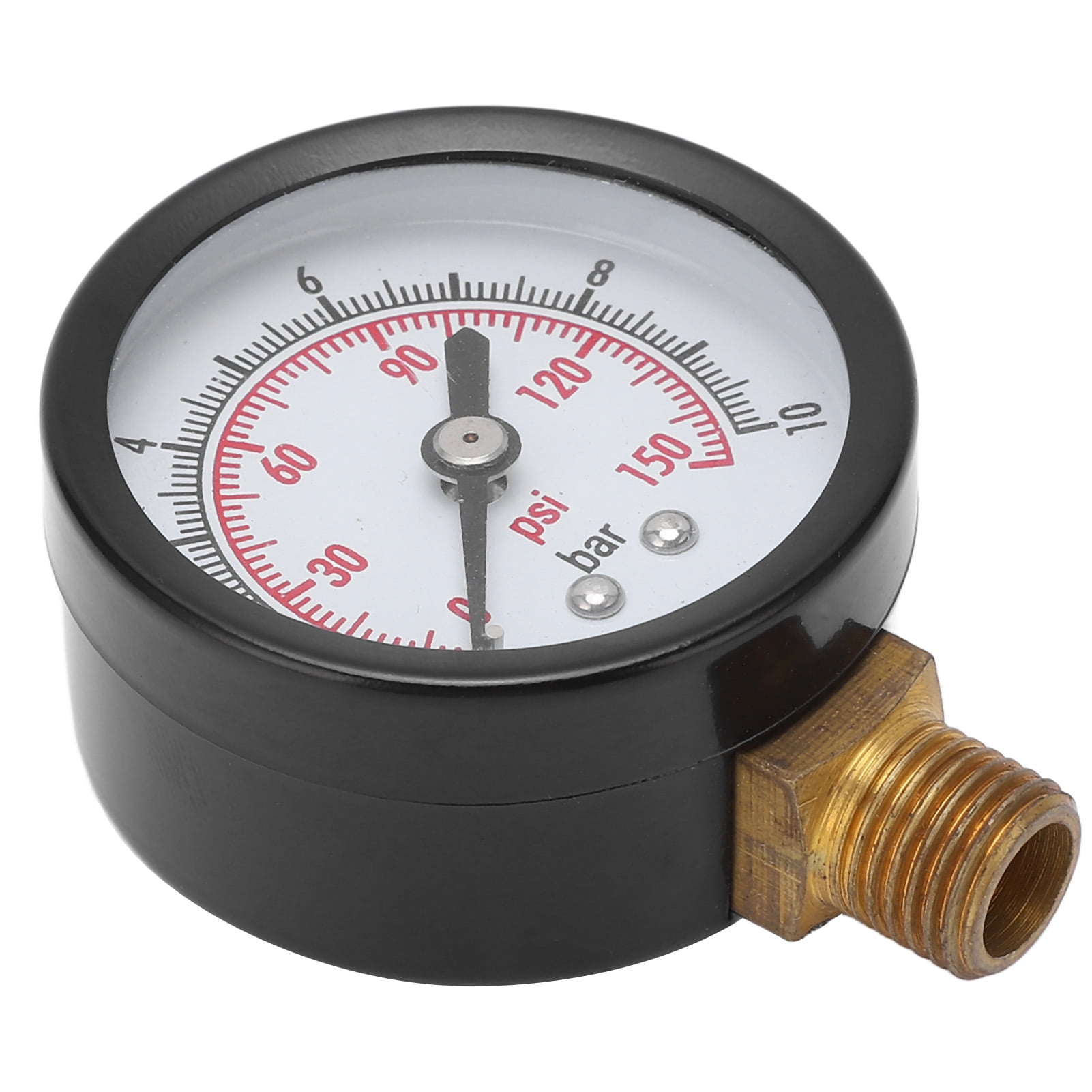 Pressure Gauge, Alloy Steel And Brass Dual Scale Air Pressure Gauge