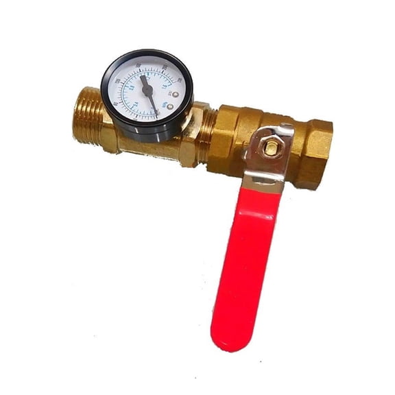 Pressure Gauge Meter Control Valve End Water Test Equipments Fire Equipment Accessories DN25 Ball Value Male Female Thread ,Easy to Install