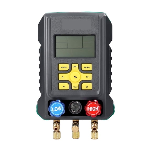 Pressure Gauge Refrigeration Digital Vacuum Pressure Manifold Tester Meter Temperature Tester AC Diagnostic Apparatus ,Portable