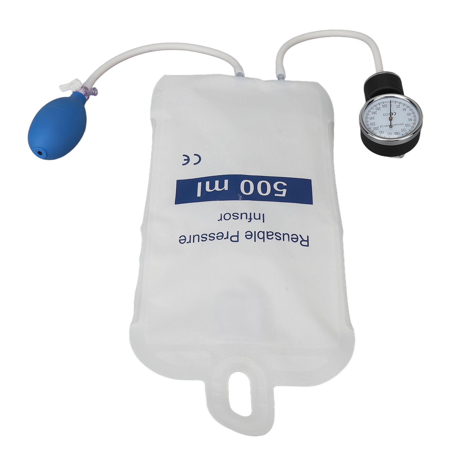 Pressure Infusion Bag,ANGGREK Fluid Quick Infusion Bag Fluid Pressure Infusion Bags With Gauge