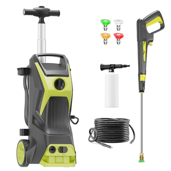 Pressure Power Washer 4200PSI 2.8GPM with 4 Quick Connect Nozzles, Inlet Hose, Foam Cannon for home,driveway,car wash,patio,outdoor,siding,furniture,courtyard
