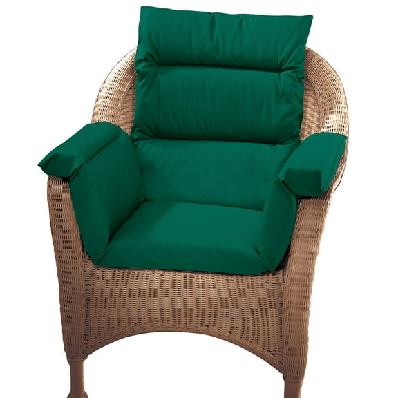Pressure Reducing Chair Cushion, Hunter Green – Wheelchair, armchair, patio chair cushion – Generous sized, washable, polyester/cotton surface