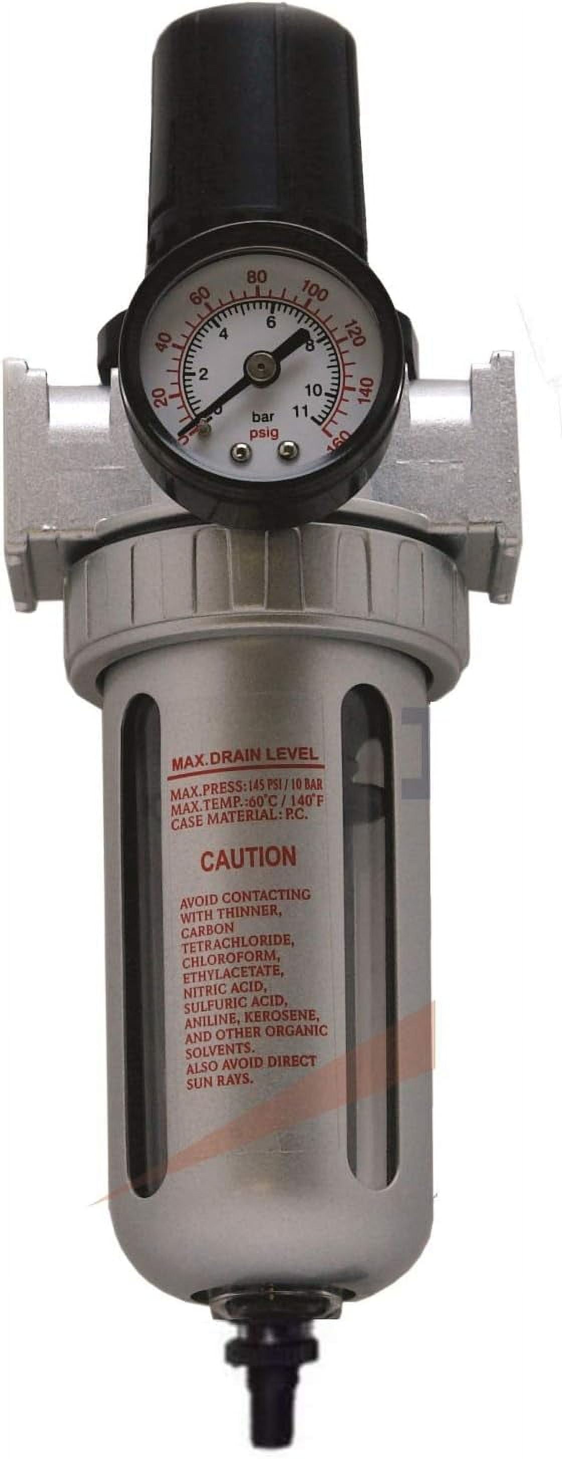 Pressure Regulator/Particulate Filter Moisture Water Trap Compressed