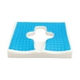 thumbnail image 1 of Pressure Relief Seat Cushion, Anti-Decubitus Memory Foam and Gel Cushion with T-Shaped Opening for Coccyx and Hip Support, Triangular Ramp Design, 18x15x2.8 Inchec by WUYVCG, 1 of 7