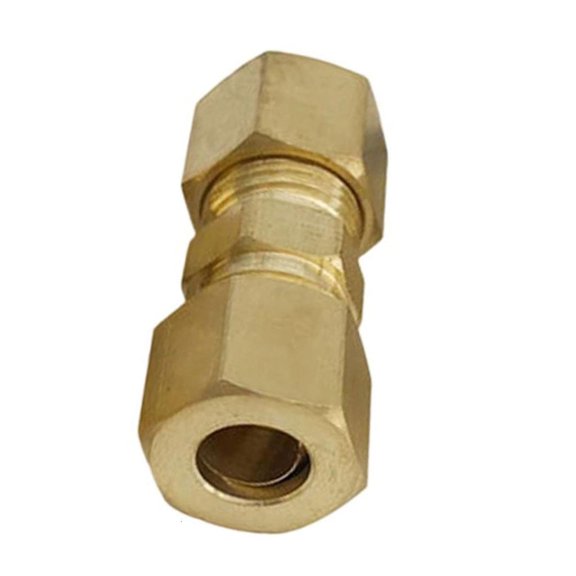 Pressure Resistant 3/16 Brass Coupling Leak Proof Design For Pipe Maintenance