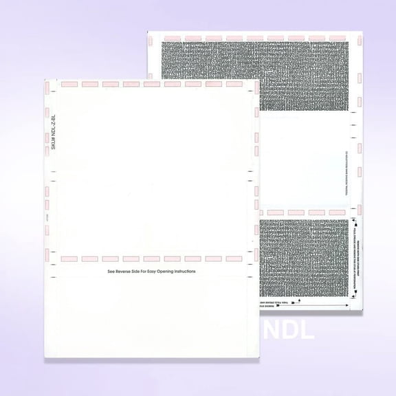 Pressure Seal Self Mailer Checks White-250