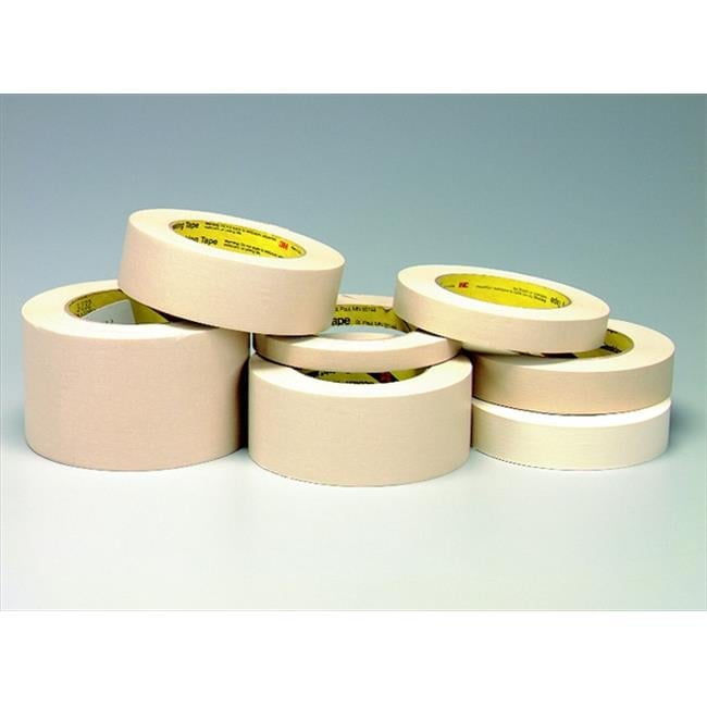 Pressure Sensitive Self-Adhesive Masking Tape With 3 In Core, 2 In x 60 Yd, Tan