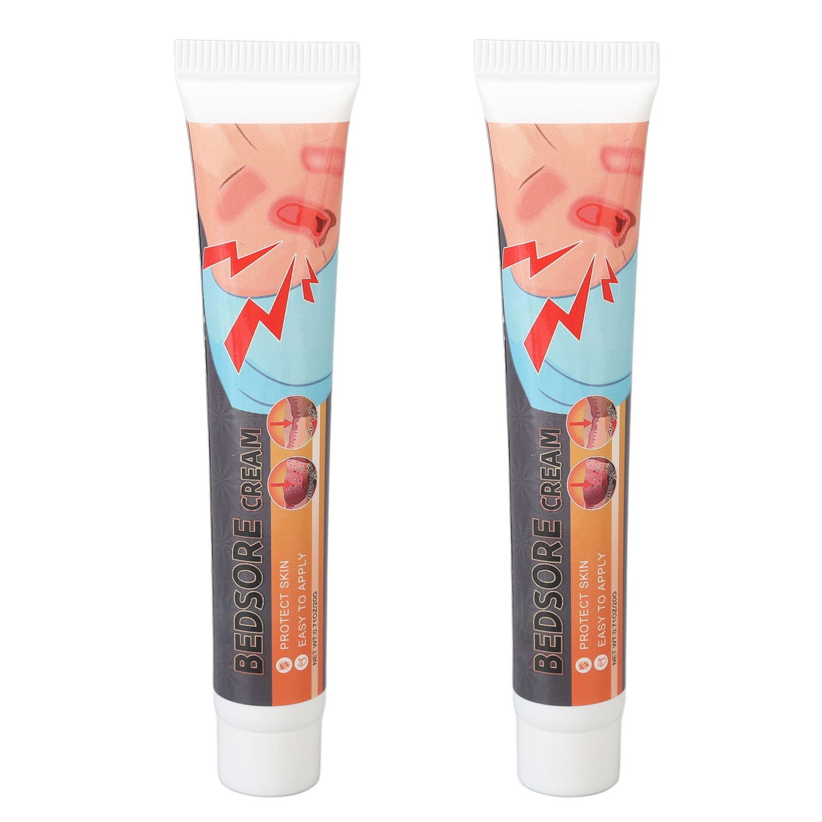 Pressure Sore Relief Cream, Repair Bed Sore Cream 2pcs 0.7oz For