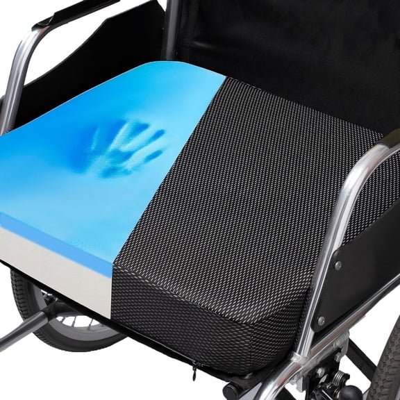 Pressure Sore and Tailbone Pain Relief Memory Foam Wheelchair Seat Cushion for Wheelchair Office Chair