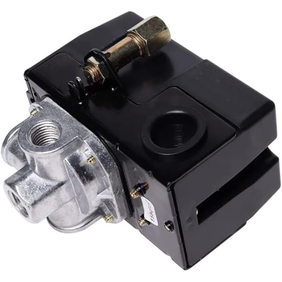 Pressure Switch Compatible with Harbor Freight Central Pneumatic 9416728 Accurate Cut-In/Out, Durable Contacts, Easy Adjustment, for Air Compressors & Shop Air Systems, for DIYers & Home Garages