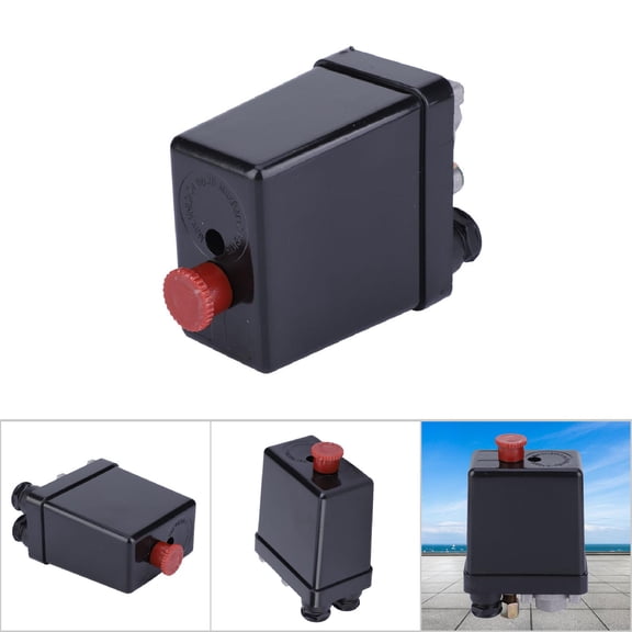 Pressure Switches Air Compressor Pressure Switch Pressure Control Valve Controller with Adjustment Button for Various Air Compressors