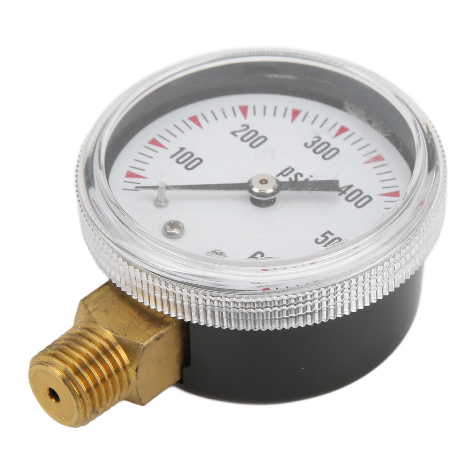 Pressure Test Gauge, Easy Assembly Radial Pressure Gauge High Accuracy Clear Scales With 1/4 NPT