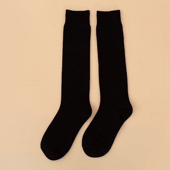 Pressure Thin Leg Socks Shaping Calf Knee Long Tube Extension Autumn And Winter Small Leather Shoes Solid Color But Knee Leg Socks Women