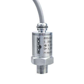Pressure Transmitter, 0-100 Psi, 0.5% Accuracy, 4-20 Ma Output, 1/4" NPT, 18" Cable