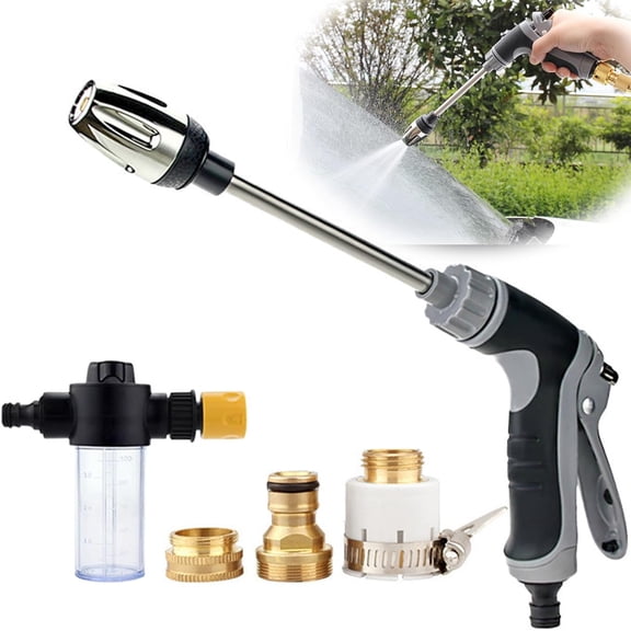 Pressure Washer, 15X More Powerful Than Hoses, High Pressure Hose Nozzle, with 360° Rotating for 3 Spray Modes, Universal Compatibility