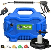 Pressure Washer 2030 PSI Max, Power Washer Electric Powered, 50FT Pressure Hose, Short Gun & Extension Wand, Foam Cannon, 5 Nozzles, Cars Patios Washer