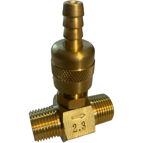 Pressure Washer 3/8 NPT Brass In Line Down Stream Chemical Detergent Soap Adjustable Injector 5-8 GPM 2.3 Orifice