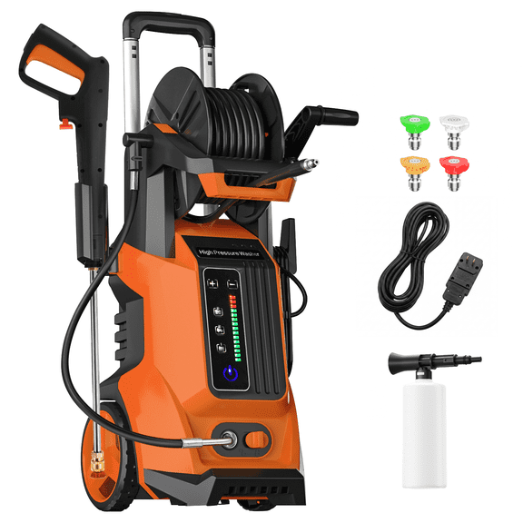 Pressure Washer 4500PSI Power Washer 3.0GPM with Smart Control and 15 Levels of Adjustment Power Washer Powerd for Car Wash, Home, Fence, Yard, Outdoor, Siding, Pool, Brick Cleaning