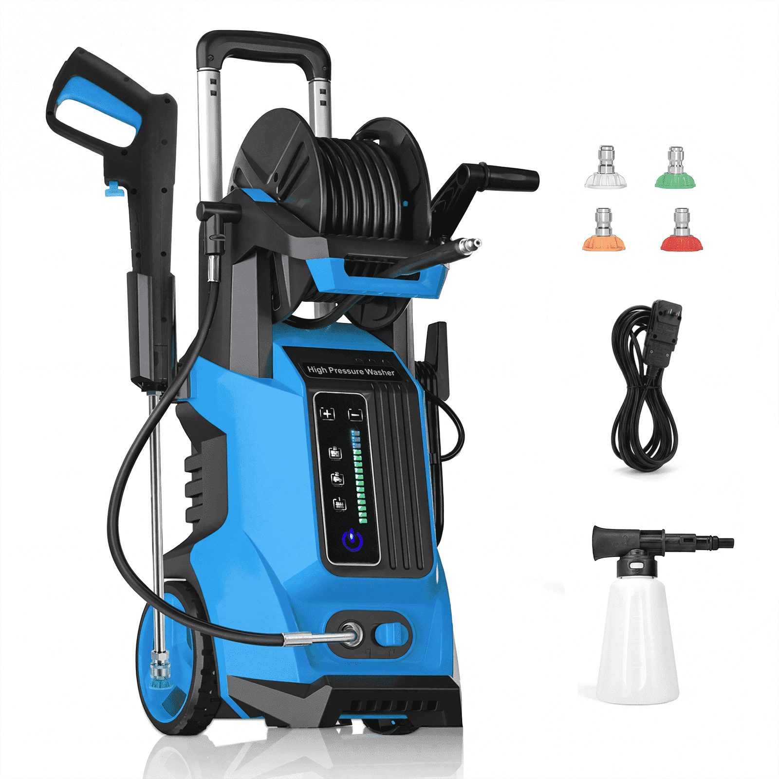 Pressure Washer 5000PSI 3.6GPM Power Washer with 4 Quick Connect Nozzles,Inlet Hose & Filter, Foam Cannon for Cars/Fences/Driveways Cleaning