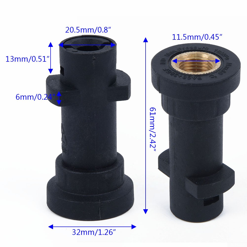 Pressure Washer Adapter Connector 1/4 BSP Foamer for K Series