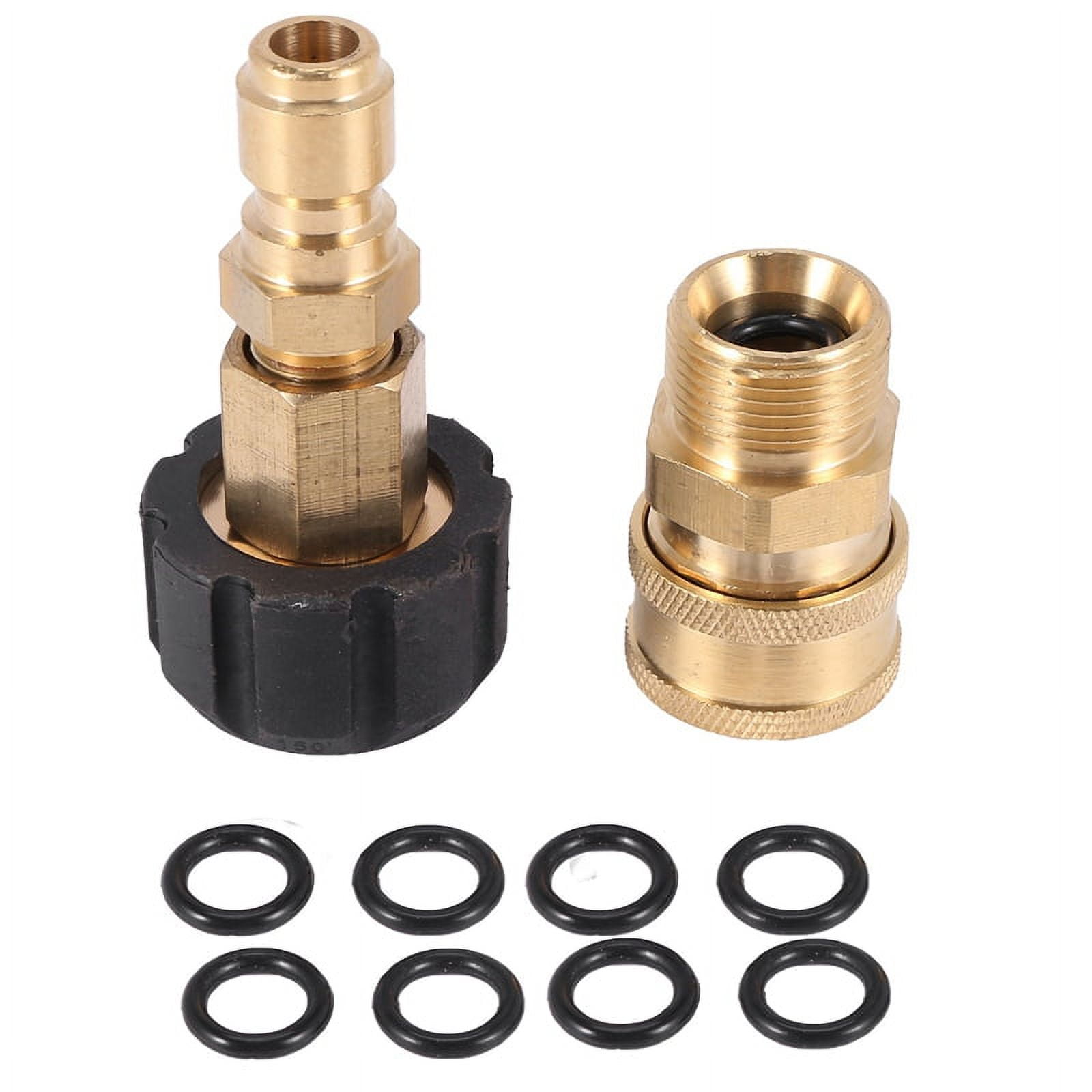 Pressure Washer Adapter Set, Quick Connector, M22 14mm Swivel To M22