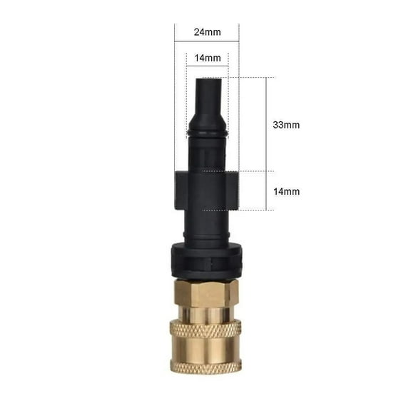 Pressure Washer Adaptor To 1/4" Quick Release Connector Nozzle For Karcher Bosch