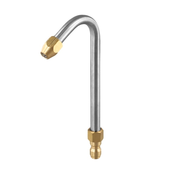 Pressure Washer Angled Lance Extension Spray Wand Nozzle 30° 90° U-Shape Stainless Steel 17cm Length for Gas-Powered Washers Up to 5000 PSI Quick Connect Inlet(U shape)