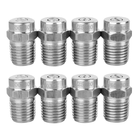 Pressure Washer Cleaner Nozzle, Thread Type Nozzle, 4000Psi, 1/4Inch Male Npt, 8 Packs,0,15,25,40 Degrees