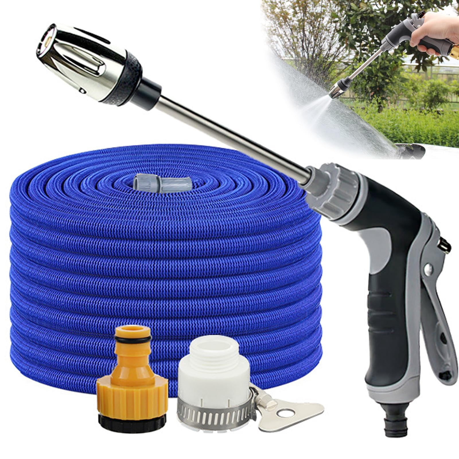 Compressor Spray Pot Pressure Washer, Compressor Hose Spray Nozzle Gun with 360° Rotating ...