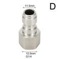thumbnail image 1 of Pressure Washer Coupling Quick Release Adapter 1/4" Male Male Fitting, 1 of 6