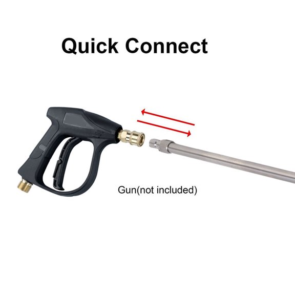 Pressure Washer Extension Bar, 1/4 Inch Connector, Durable Versatile Cleaning Tool