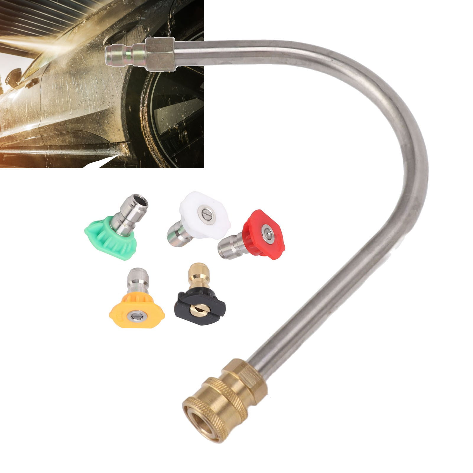 Pressure Washer Extension Pole, Stainless Steel 4000psi Pressure Washer