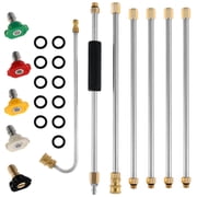 Pressure Washer Extension Wand 1/4  Quick Connect Power Washer Lance with with 0-60  Spray Nozzles Anti-L